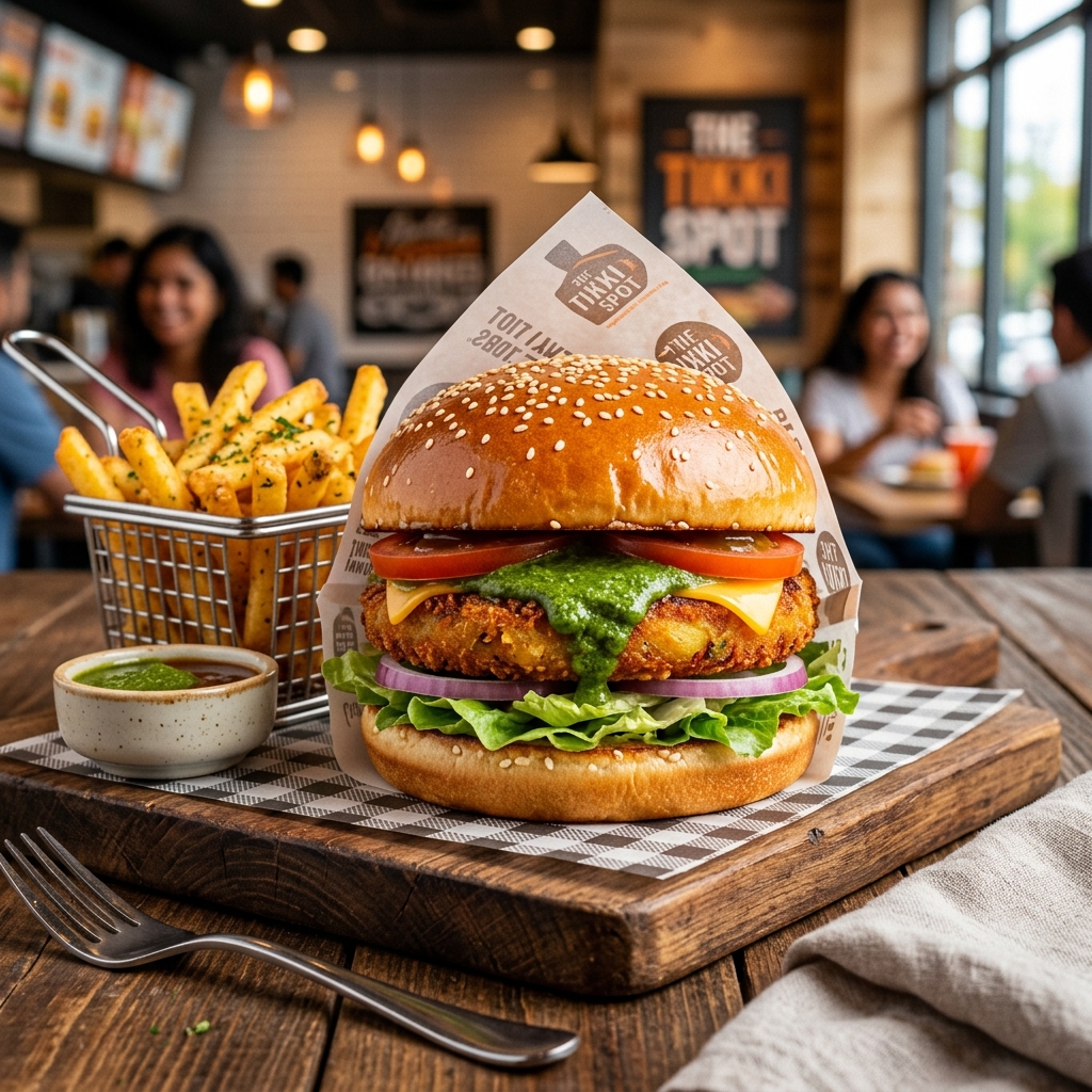 Crunchy Paneer Burger